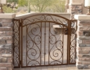 Courtyard Entry Gate with big S & small S scrolls