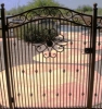 Decorative gate with full-bell arch
